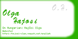 olga hajosi business card