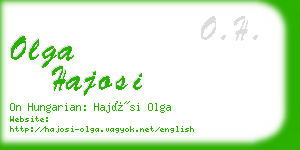 olga hajosi business card